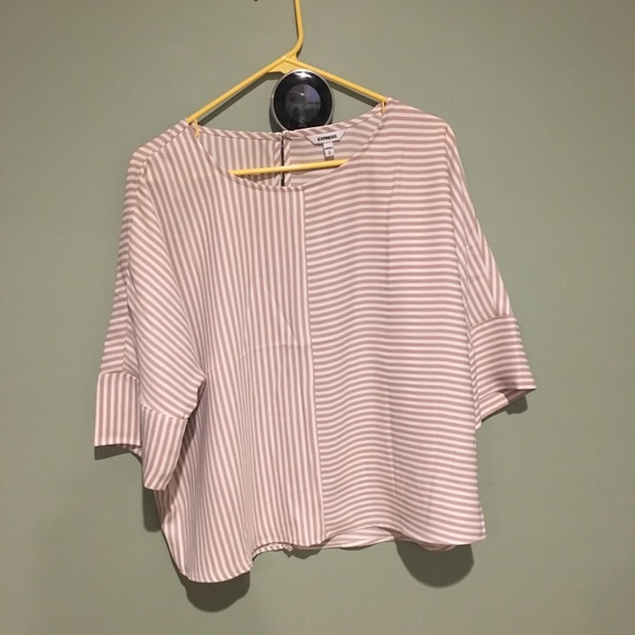 express striped blouse